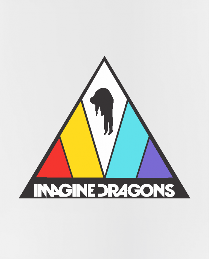 Puodelis Imagine Dragons logo
